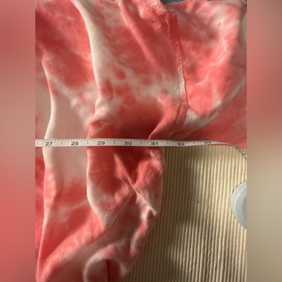 Material Girl Red and White Oversized Button Down Shirt - Picture 5 of 8